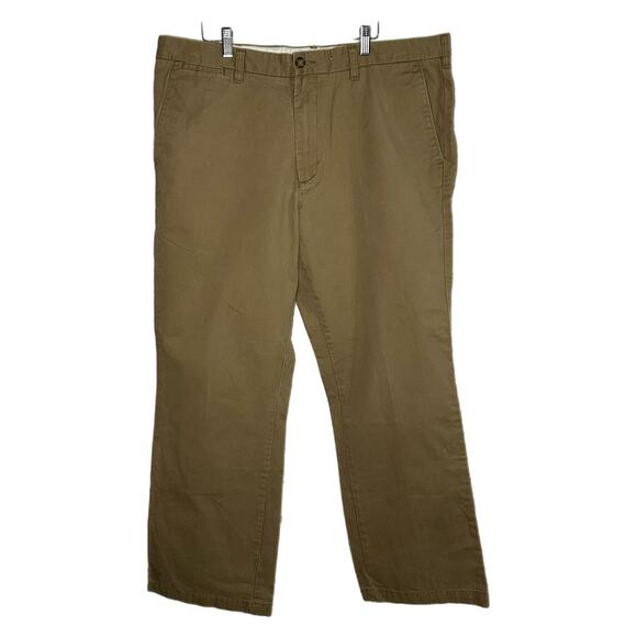 Dockers Men’s Classic Fit Tan Flat Front Pants, 40x32, Pre-owned - Picture 1 of 6